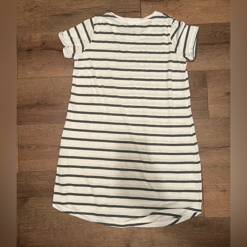 Cotton On White and Black Striped Dress